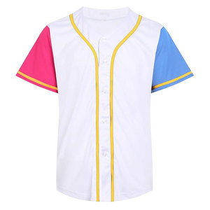 Premium Design <b>Baseball</b> Jersey Made From Quick Dry Breathable 100% Polyester Material with Custom Design Options for Teams Clubs - Product Image 1