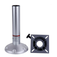 Pince en verre carrée à base ronde en alliage d'aluminium durable, finition soignée, accessoire de fixation pour l'assemblage de clôtures en verre de piscine extérieure