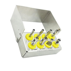 Kit de 8 forets trephines pour implants dentaires, en acier inoxydable plaqué or plasma, certifié CE ISO, fabricant OEM Java Surgical JS-DLI-004 - Product Image 5