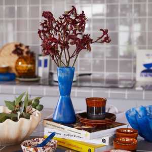 Vase à fleurs Art Déco en résine écologique, vase de sol moderne et coloré, pot de plantes, centre de table décoratif pour la maison, les mariages et les événements - Product Image 6