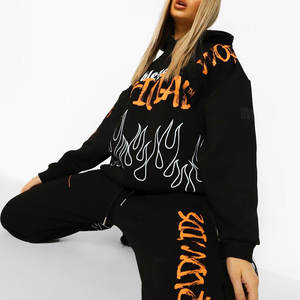 Ensemble Athleisure Ample avec Taille Élastique pour Femme, Survêtement à Rayures Latérales pour un Look Sportif - Product Image 4