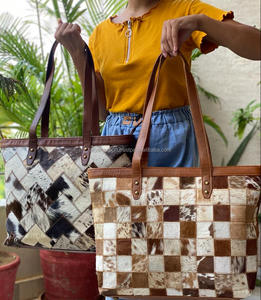 กระเป๋าสะพายไหล่สำหรับผู้หญิงกระเป๋าสะพายไหล่งานเย็บปะคุณภาพสูงทำจากหนังแท้มีสไตล์ใหม่ - Product Image 5