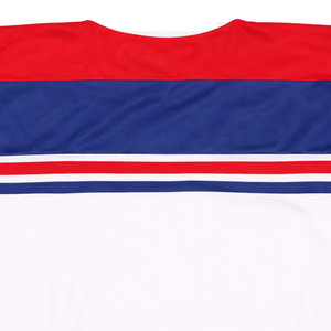 Maillot de hockey sur glace personnalisé |   Col à lacets de style vintage - Personnalisez le nom et le numéro de votre équipe - Vêtements de sport en mesh de qualité supérieure - Product Image 6
