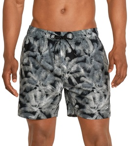 Short de bain pour hommes en polyester 100% de haute qualité imprimé personnalisé Style de rue haute avec poches Shorts de plage en gros - Product Image 6