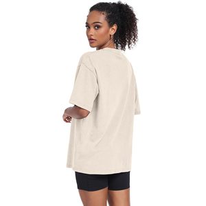 Camisetas Oversize Vintage para Mujer, Estilo Boyfriend, de Algodón Lavado al Ácido, Holgadas, para Gimnasio y Entrenamiento, de Manga Corta - Product Image 4