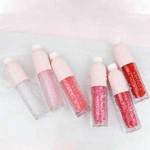 Shining Coated Lip Gloss 04 <b>Flower</b> Rose 4g Travel Size Glittering Personal Label Natinda Lip Makeup Beauty Liquid Foam - Product Image 4