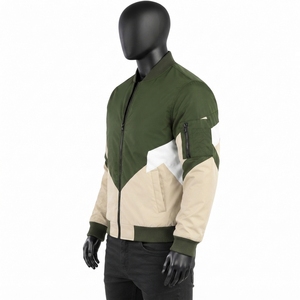 Custom Men's <b>Winter</b> High Street Bomber <b>Jacket</b> 100% Polyester/Cotton Soft Shell Bonded Plus Size Stand Collar ODM <b>Waterproof</b> - Product Image 2