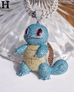 Colgante Personalizado de Tortuga Azul con Incrustaciones de Diamantes de Imitación, Estilo Hip Hop, para Hombre - Product Image 1