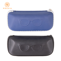 Étui à lunettes minimaliste pour affaires, antichoc, portable, avec motif en verre gaufré