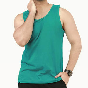 Camisetas sin mangas de algodón/fibra de bambú transpirables de talla grande para hombre, diseño OEM, colores personalizados, Pakistán, las más vendidas - Product Image 1