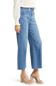 Faded Denim <b>Jeans</b> Manufacturer Service Women's Streetwear Fashion Wide Leg Denim <b>Jeans</b> And Baggy Stacked Monkey Wash - Product Image 3