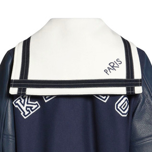 Customized Vintage Embroidered Logo Patch Hooded Eco-Friendly Breathable Sports Polyester Wool Baseball Oversized Bomber Winter - Product Image 4