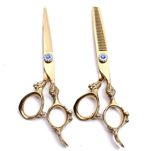 Tijeras de Peluquería con Mango de Dragón, Multicolores, Profesionales, para Barbería - Product Image 5