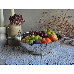 Tazón de Metal para Servir Ensaladas y Frutas, Color Plateado, para Hogar y Hoteles, Diseño Moderno y Simple, Forma Redonda, con Logotipo Personalizable - Product Image 6