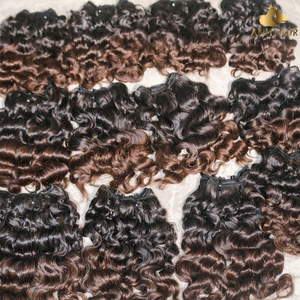 ผมเวียดนามแท้แบบขายส่ง มัดรวมแบบ Double Drawn จัดเรียงเกล็ดผมอย่างดี ลอนแบบพม่า สีน้ำตาลธรรมชาติ น้ำหนัก 100 กรัม - Product Image 2