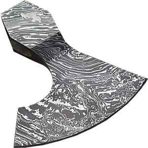 Hacha de Acero Forjado a Mano con Patrón Soldado, Cuchilla de Hacha Estilo Damasco Hecha a Medida, Herramienta para Acampar y Bushcraft al Aire Libre - Product Image 2