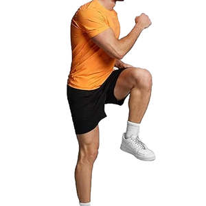 Camiseta Deportiva Casual de Verano para Hombre, Cuello Alto, Manga Corta, 100% Algodón, Secado Rápido, Transpirable - Product Image 4