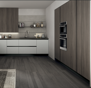 JY Project Customized Vietnam Factory Modern European Kitchen Cabinet Wood <b>Melamine</b> Sink Design RTA Full <b>Set</b> Custom Kitchen - Product Image 4
