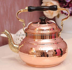 Tetera de Cobre de Diseño para Decoración de Cocina Premium, Preparación de Té, Estilo Elegante para Estufa, Colección Premium para el Hogar - Product Image 1