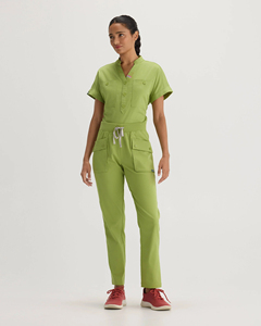 Ensemble de tenues d'esthéticienne personnalisées, uniformes de spa élégants, ensembles de blouses OEM pour femmes, uniformes d'hôpital tissés, qualité économique - Product Image 1