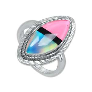 Fashion Handmade Unisex <b>Rings</b> Jewelry 925 Silver <b>Adjustable</b> <b>Ring</b> Colorful Inlay Opal Stone Trendy Wedding Engagement Gift - Product Image 2