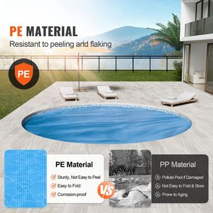 Cubierta Solar para Piscina Redonda de 10 pies, Azul, 15 Mil, para Piscinas Enterradas o Elevadas - Product Image 2