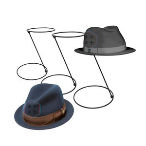 Modern Eco-Friendly for Wire Metal Steel Cap Rack Hat <b>Display</b> <b>Stand</b> with Easy Assembly for Clothing <b>Shops</b> - Product Image 1