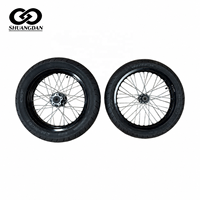 High-quality wheel set for the Sur-Ron Light Bee: Front wheel 1.60 x 19, rear wheel 1.85 x 16. Non-destructive installation.
