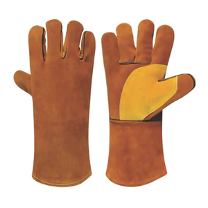 Guantes de Trabajo de Cuero Vacuno, Resistentes al Calor, Personalizados, Antideslizantes, Antiestáticos, Impermeables - Product Image 4