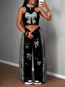 Conjunto Deportivo Casual de Invierno para Mujer, Estilo Urbano, Mangas Largas, Transpirable, Ligero, de Alta Calidad, Poliéster/Algodón, Nueva Llegada - Product Image 2