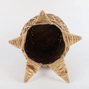 Panier de rangement artisanal en jacinthe d'eau et ananas pour la décoration intérieure, vente en gros, écologique, fabriqué au Vietnam - Product Image 5