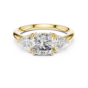 Yellow Gold Plated 925 Sterling Silver Moissanite <b>Diamond</b> <b>Ring</b> Wholesale Jewelry Manufacturer Supplier - Product Image 1