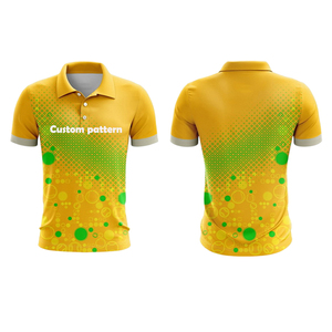 Maillot de golf personnalisé pour homme à manches courtes, séchage rapide, impression intégrale par sublimation, polyester et élasthanne, avec logo - Product Image 3