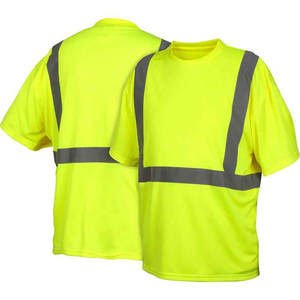 Customise <b>Security</b> Working T-Shirts Safety Short Sleeve T-Shirts Reflective Hi Vis Reflective <b>Tape</b> Working Wear T-Shirts - Product Image 1