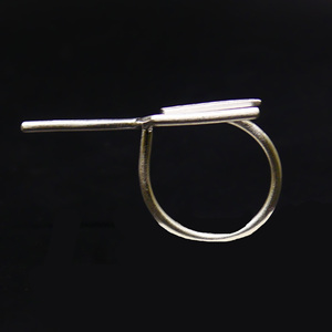 Anillo Geométrico de Aleación, Plateado en Plata Antigua, Diseño Moderno, Unisex, para Uso Diario - Product Image 4