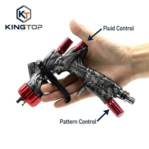 Pistola de pintura automática por gravedad, accionada por aire, de diseño personalizado OEM, con estructura de aleación de aluminio de 600 ml. - Product Image 4