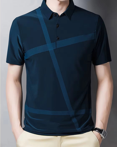 Camiseta Polo de Manga Corta para Hombre, Corte Ajustado, Cómoda y Transpirable, Cuello Camisero / Camiseta Polo Lisa Personalizada a Precio de Fábrica - Product Image 5