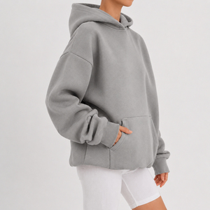 Sudadera con Capucha Extra Grande para Mujer 2026 en Diferentes Colores, Felpa de Algodón, Largo Regular, Manga Larga, Transpirable, con Bolsillos - Product Image 6
