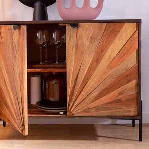 Aparador pequeño de madera de acacia Vandana Sereno Orion - Product Image 4