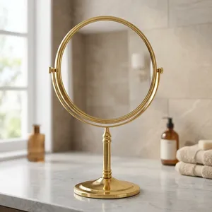 Tabletop Shaving & <b>Makeup</b> <b>Vanity</b> Mirror | Decorative Dressing Mirror for Bedroom Bathroom Home Office & Beauty Grooming - Product Image 5