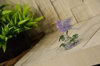 Dôme en verre borosilicate fait main personnalisable, thème oiseaux et animaux, décoration intérieure, monde miniature en verre du Rajasthan, Noël