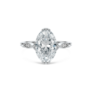 Anillo de Diamantes de Oro Sólido de 14K con Corte Ovalado Harlow para Boda o Compromiso - Regalo de Lujo con Certificado IGI - Product Image 4