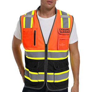 Custom Logo Safety Vest Led Reflective Light <b>Belt</b> Personal Security Construction <b>Work</b> Safety Vest for Men men's safety jacket - Product Image 1