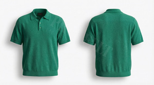 Vêtements de sport en gros, polo décontracté de haute qualité avec tricot texturé doux, confortable pour l'été, polos à manches courtes - Product Image 3