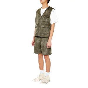 Shorts de survêtement décontractés pour hommes, personnalisés, délavés à l'acide, 100 % coton, respirants, séchage rapide, écologiques, imperméables, vente en gros - Product Image 2