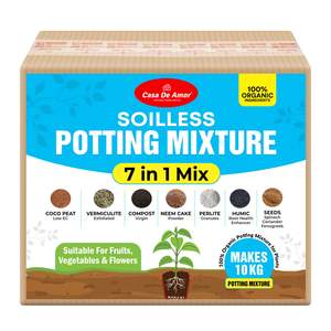 Casa De Amor 7-in-1 Potting <b>Soil</b> Mixture Makes Potting <b>Soil</b> for Plants Organic For Fruits <b>Vegetables</b> Flowers - Product Image 1