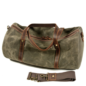 Sac de voyage week-end en cuir suédé véritable personnalisé, sac de sport, sac de gym, sac fourre-tout pour homme, service OEM - Product Image 5