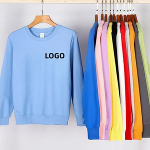 Sudaderas básicas de algodón mezclado con logotipo personalizado, lisas y teñidas, para hombre, estilo cuello redondo, corte ajustado, para uso casual. - Product Image 3
