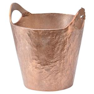 Cubo de hielo de cobre macizo de primera calidad con asas de latón, elegante enfriador de vino y bebidas para el hogar, bar y eventos al precio más bajo. - Product Image 2