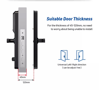 Serrure intelligente avec caméra, serrure de porte à empreintes digitales, serrure numérique étanche avec vidéo pour appartement, hôtel, maison, accès sans clé